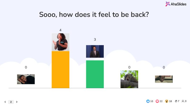 Preview slide from the Back to Work Ice Breakers