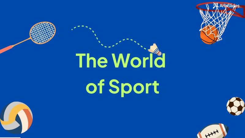 Preview slide from the Sports quiz