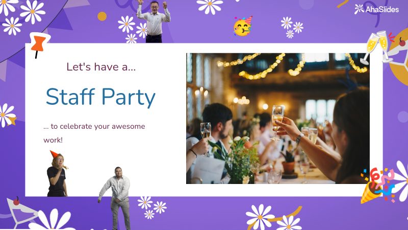 Preview slide from the Staff Party Ideas