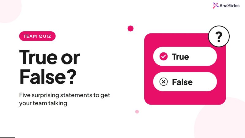 Preview slide from the True or false quiz