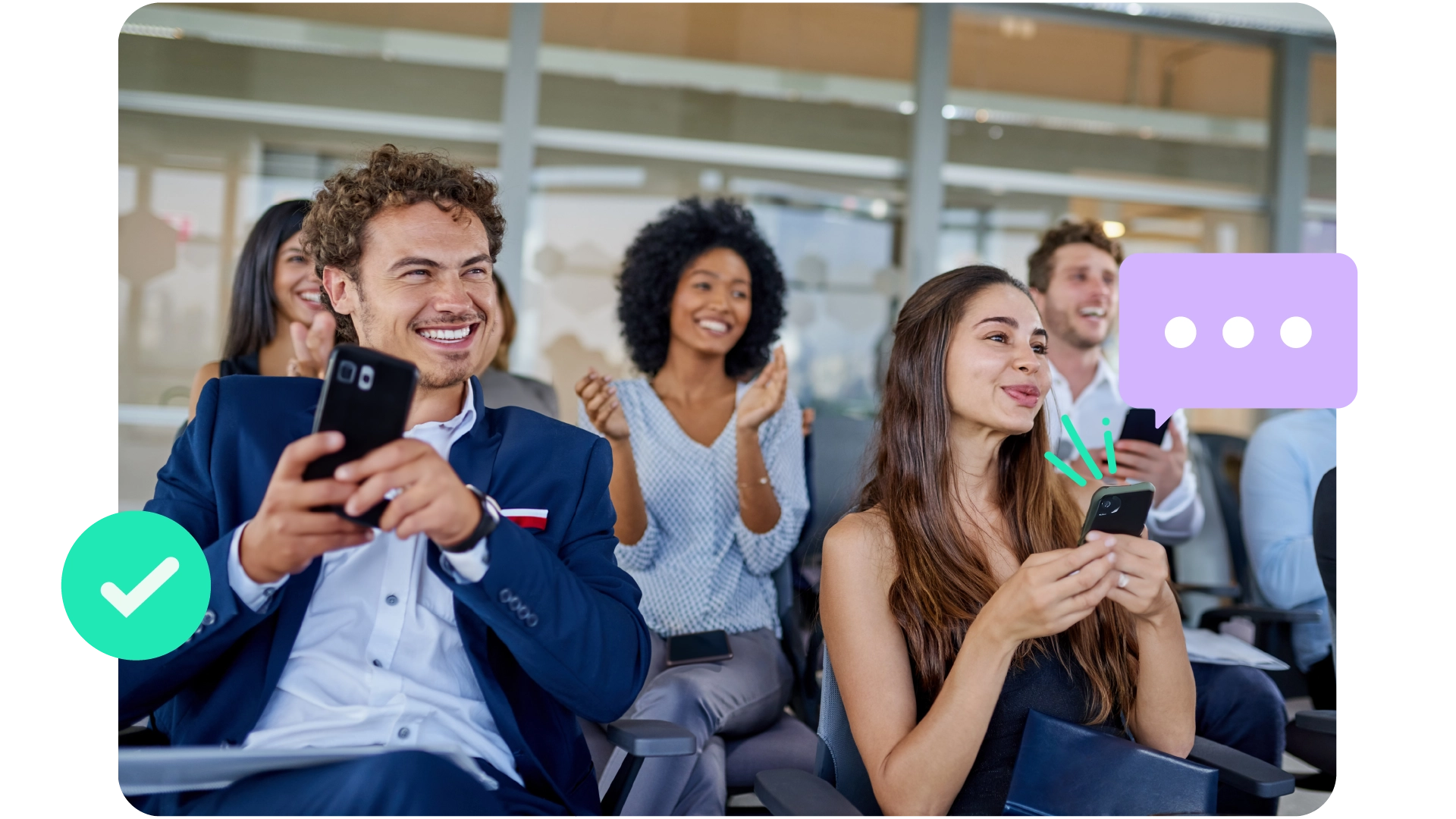 People are eager to engage in the session while voting on AhaSlides