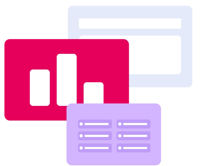 Interactive slide and content slide icons together.