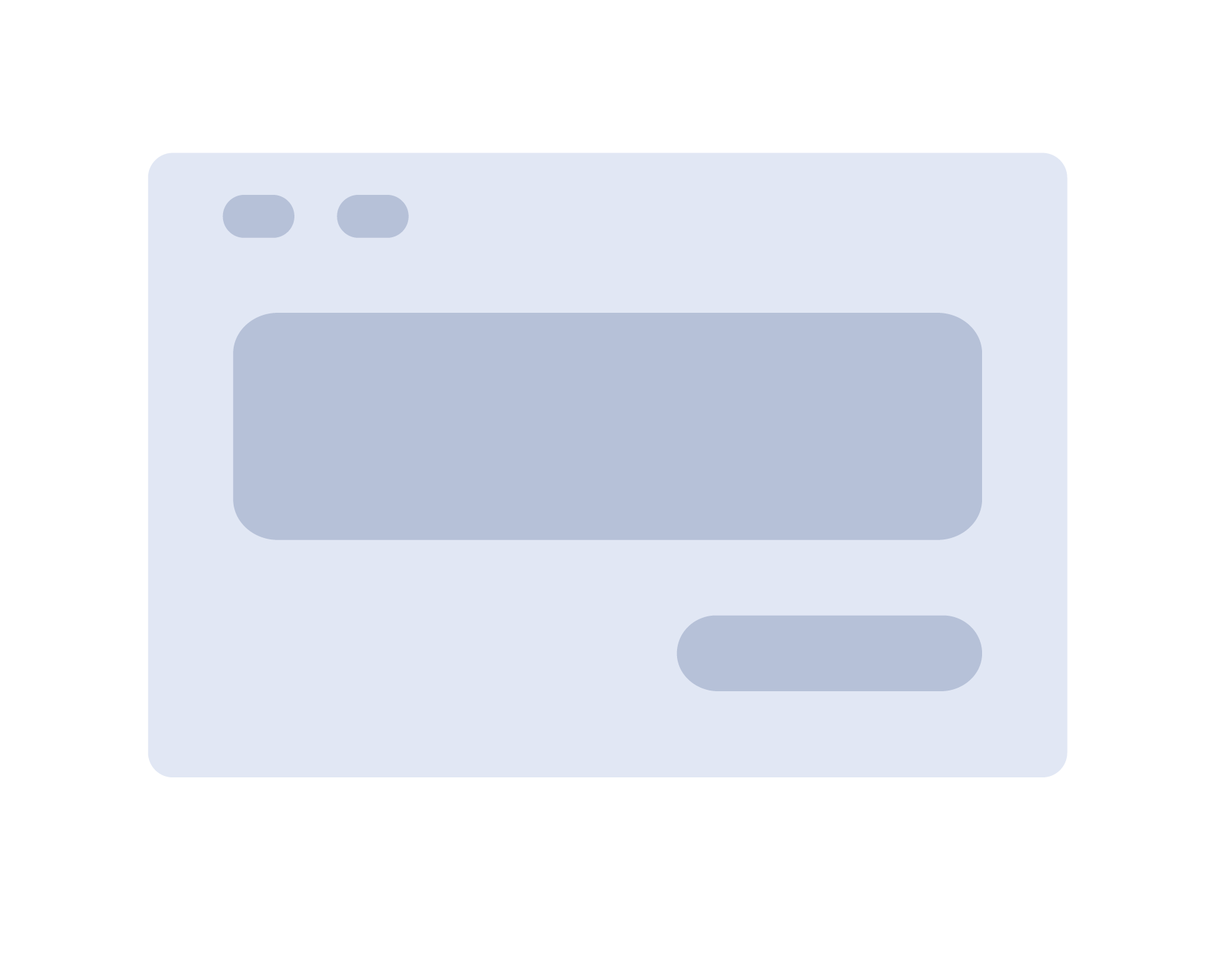 Basic window interface icon.