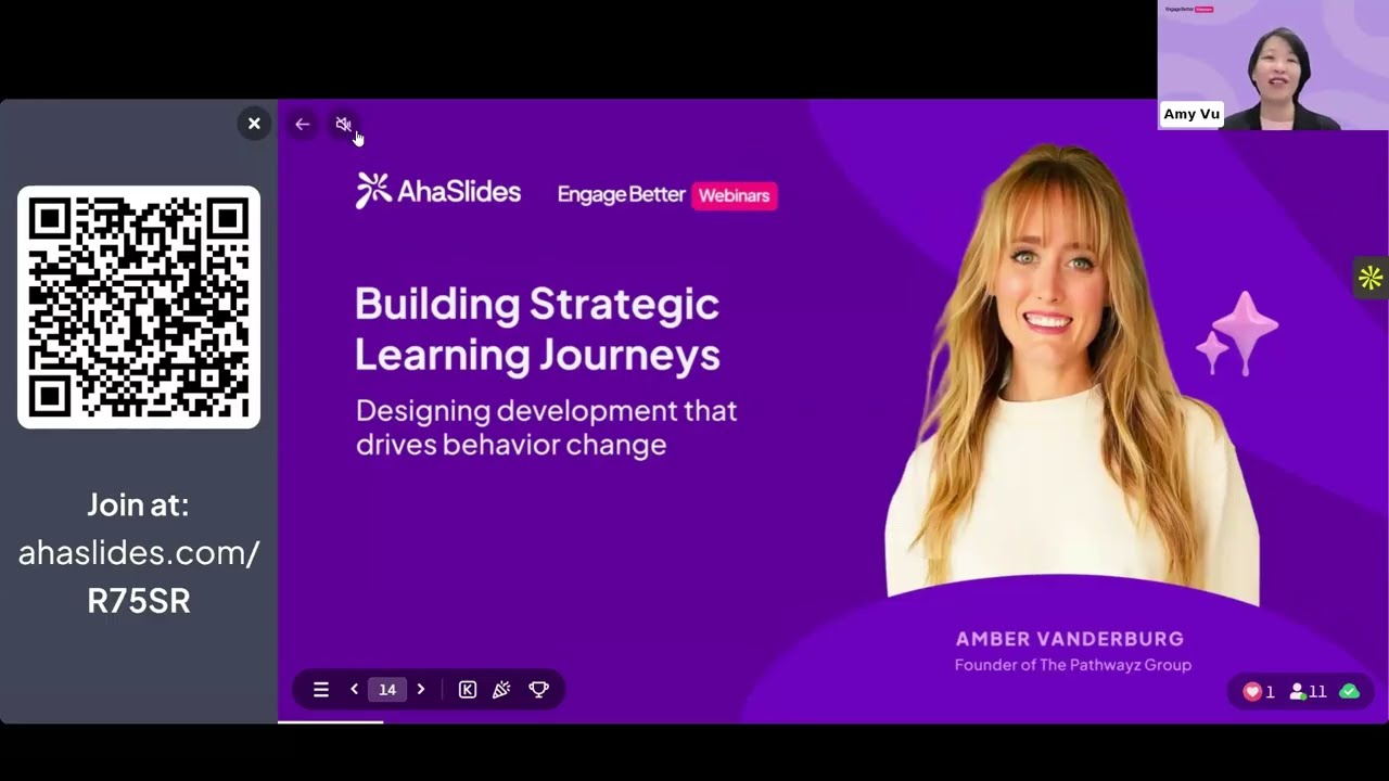 Webinar om opbygning af strategisk læringsrejse med Amber Vanderburg