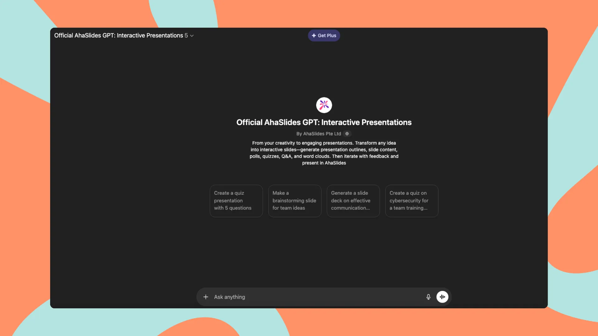 AhaSlidesGPT announcement