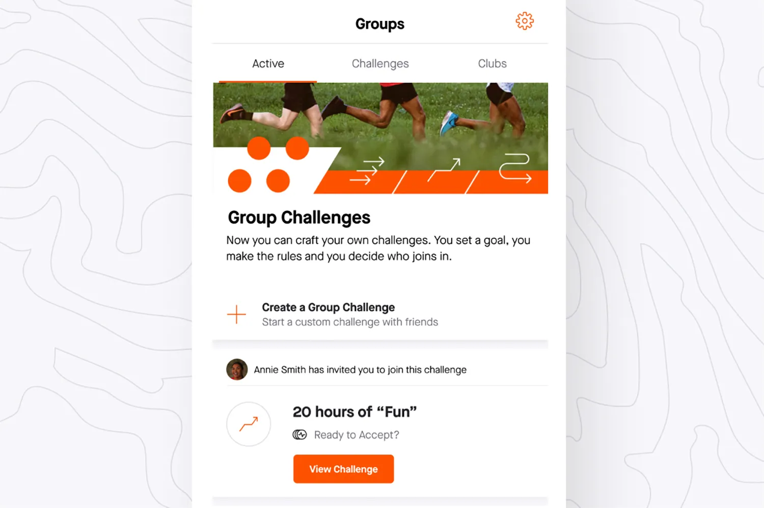 Strava's group challenge