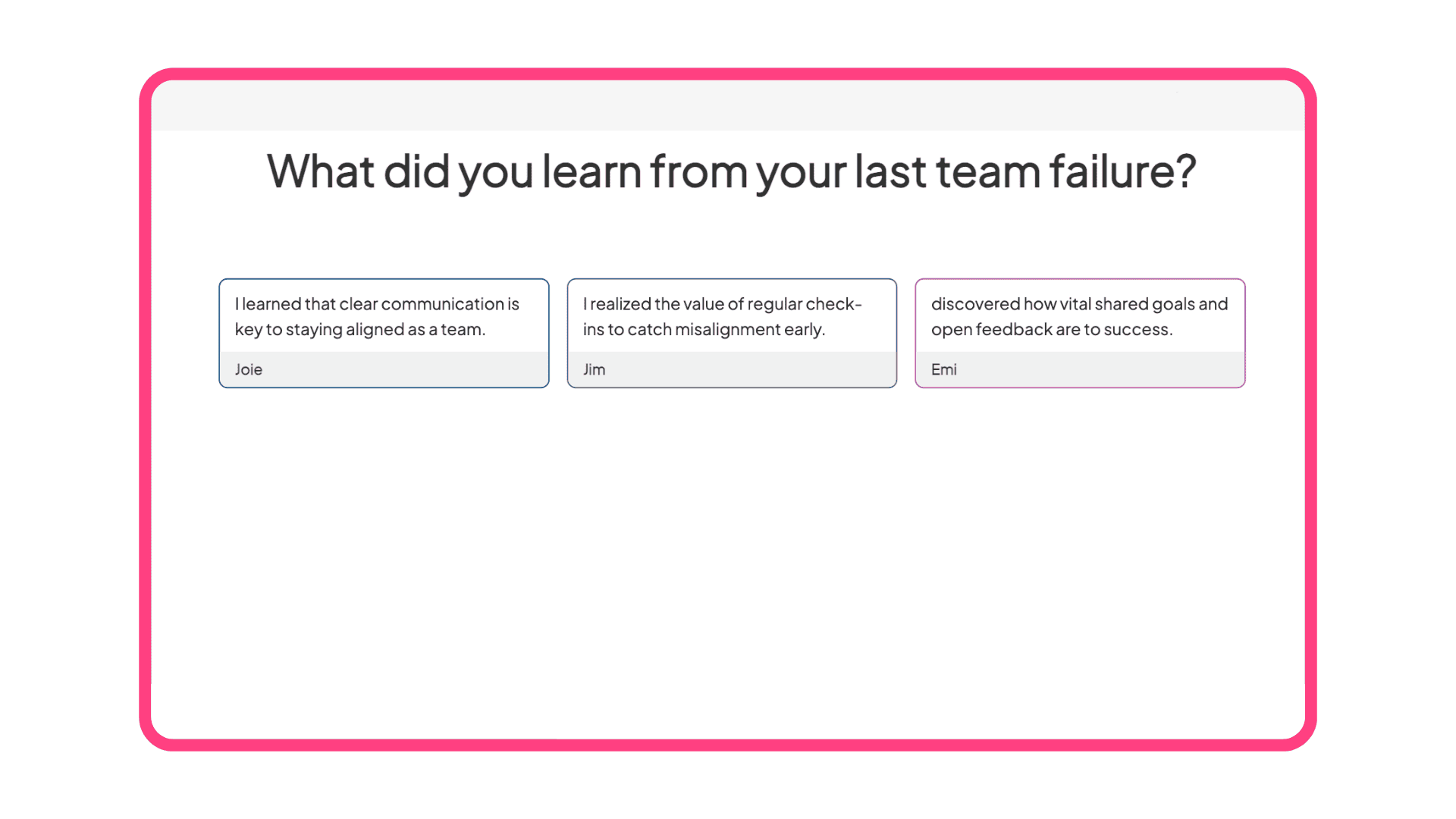 An open-ended discussion activity on AhaSlides