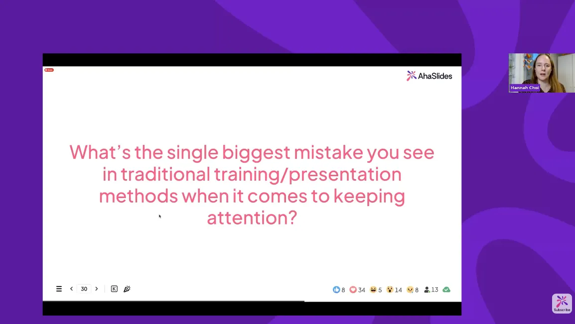 Hannah Choi, her zeka seviyesine uygun sunumlar tasarlama üzerine.