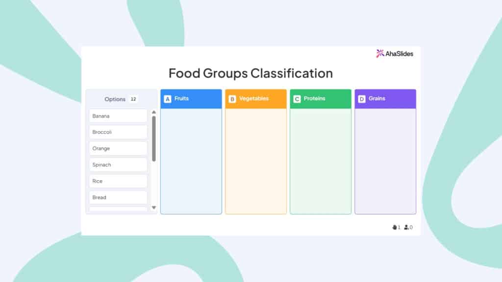 ahaslides categorisation quiz