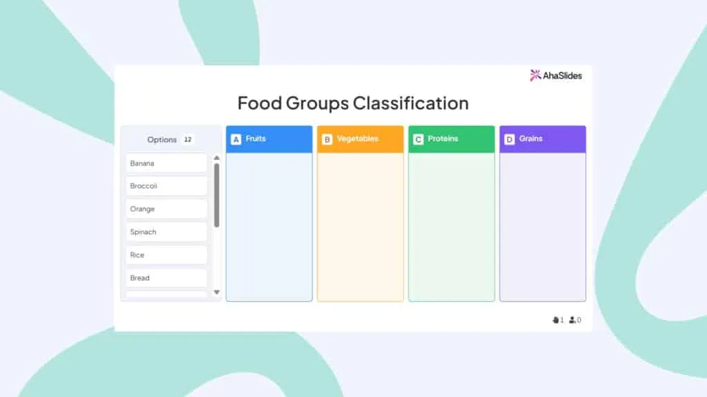 questionnaire de catégorisation ahaslides
