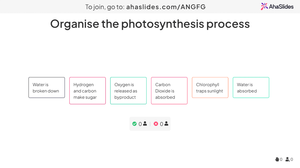نوع الاختبار: الترتيب الصحيح