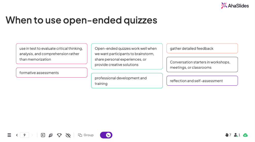 سؤال مفتوح - ahaslides