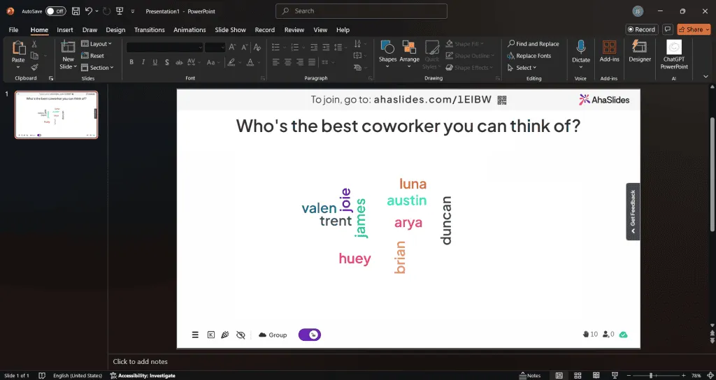 How to Make a PowerPoint Word Cloud