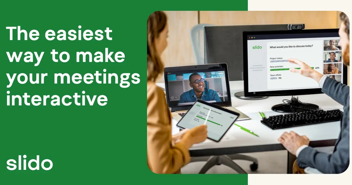 Slido interactive meetings polling interface