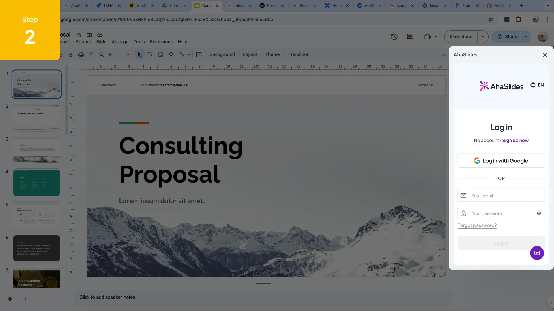 Výsledky živého hlasování zobrazené v AhaSlides během prezentace z Google Slides.