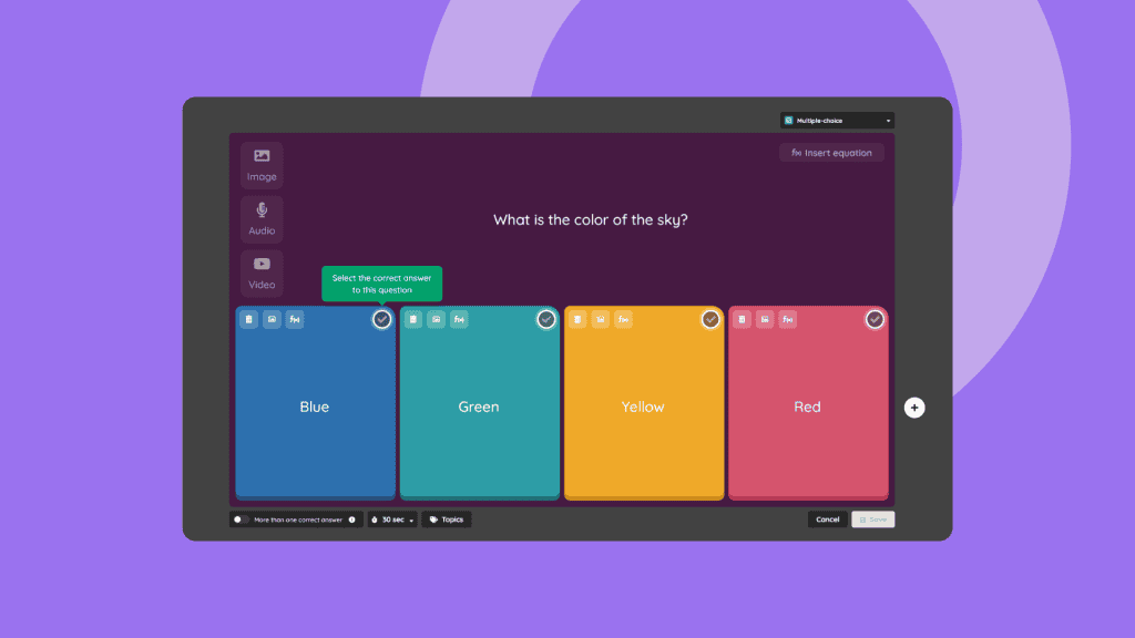 Quizizz has a Kahoot-like quiz interface