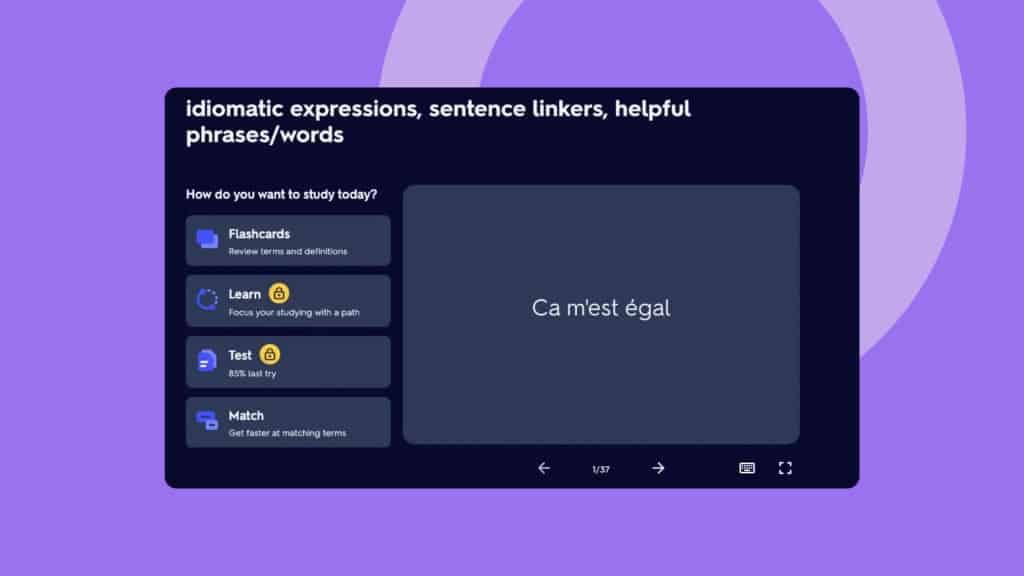 Quizlet is a Kahoot alternative for teachers