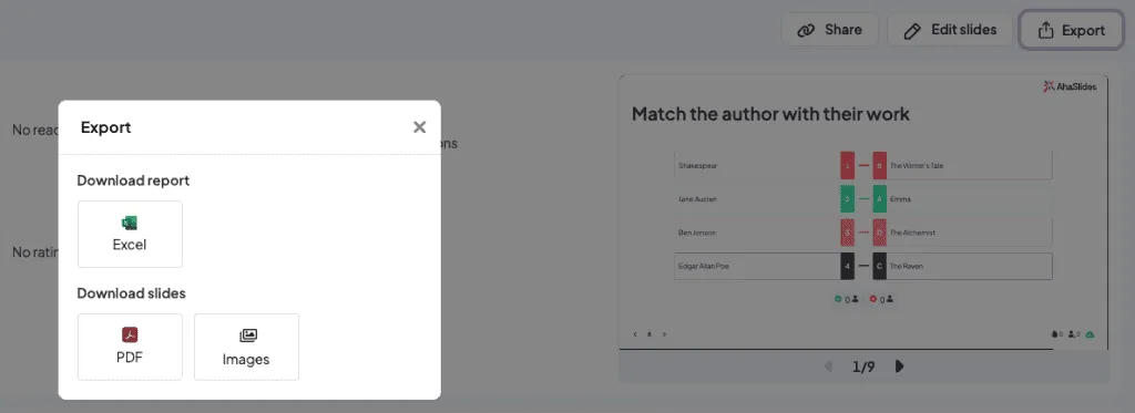 printable matching pairs quiz ahaslides