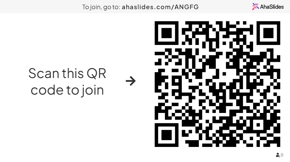 QR code ahaslides