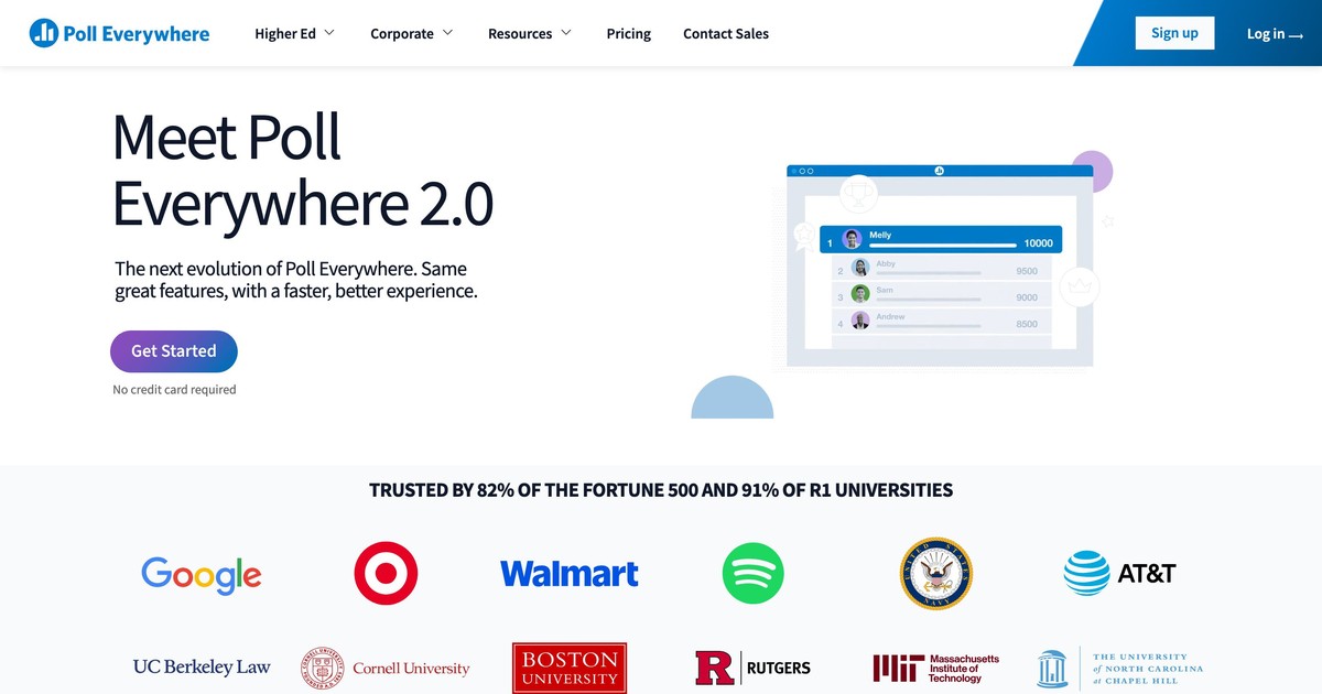 Poll Everywhere classroom response system