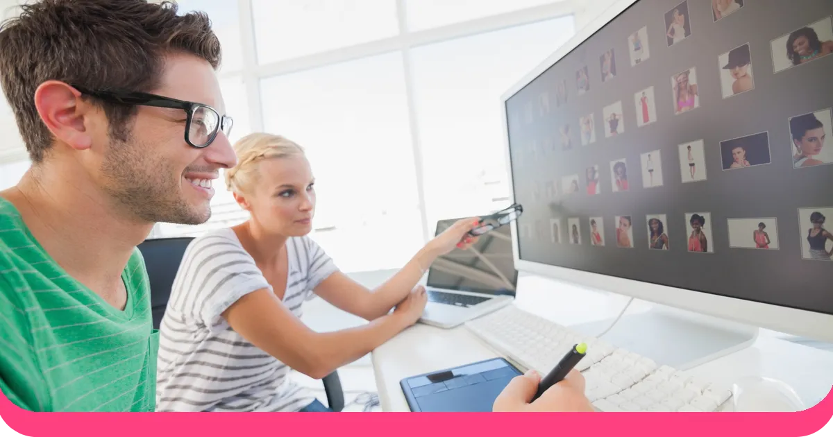 Teacher and students using online classroom games on devices