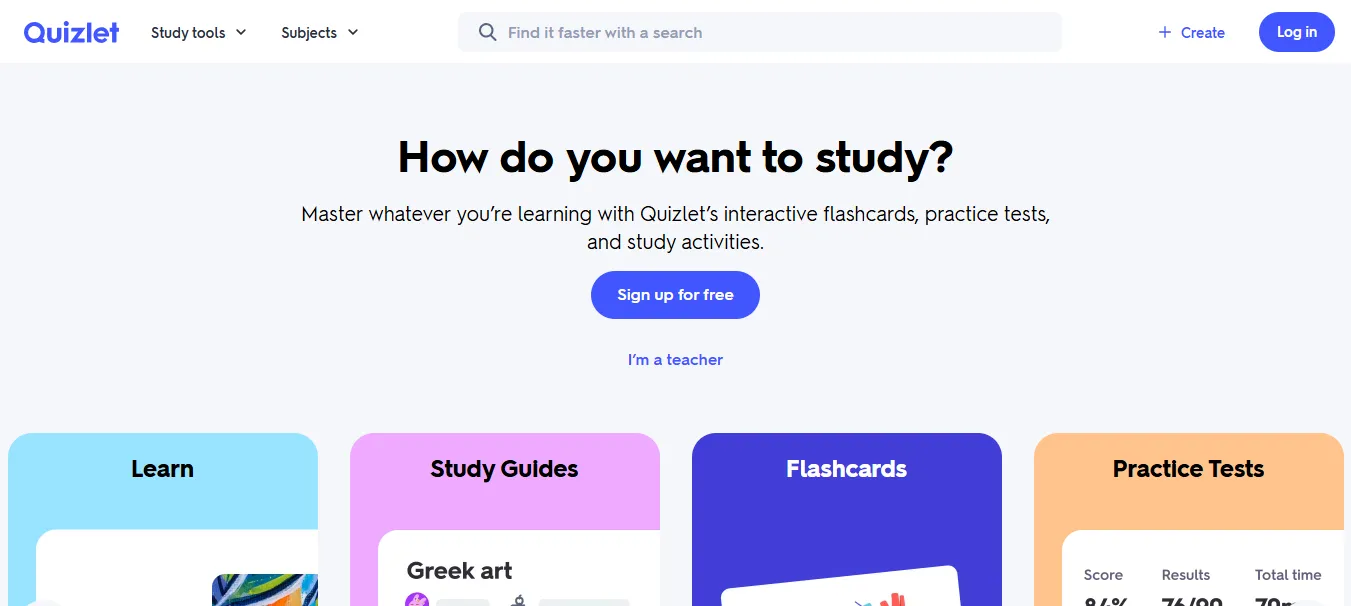 Quizlet сандық сынып құралы