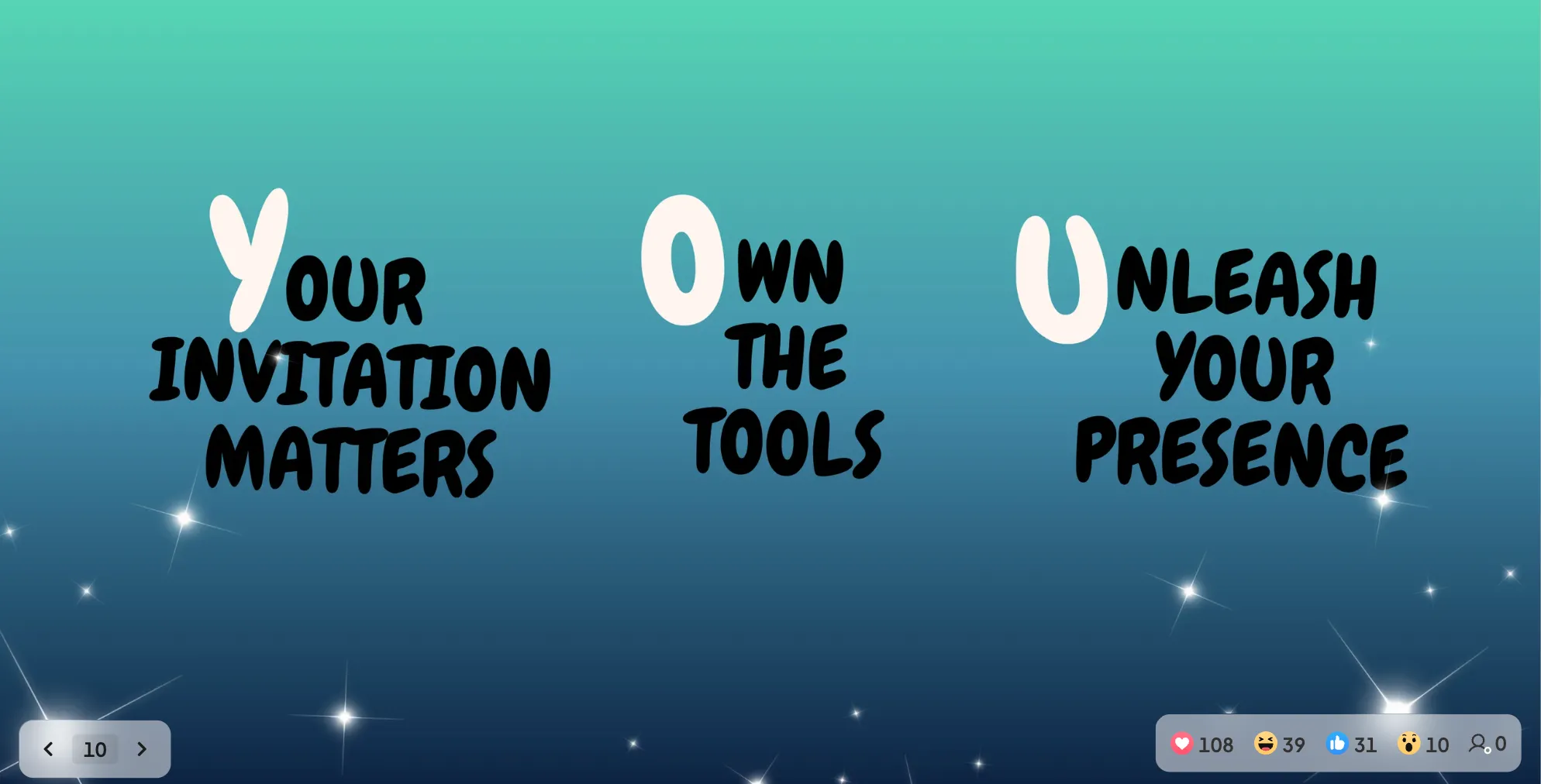 A framework called YOU taught by Kassy