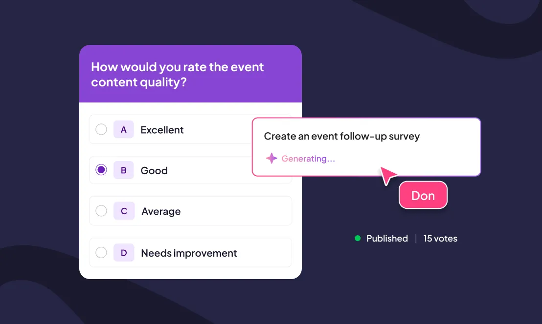 AhaSlides AI presentation maker interface
