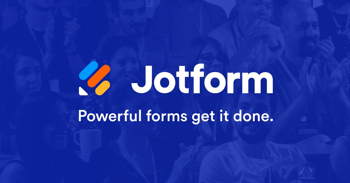 JotForm 的標誌和標語:強大的表單,幫助您輕鬆完成任務