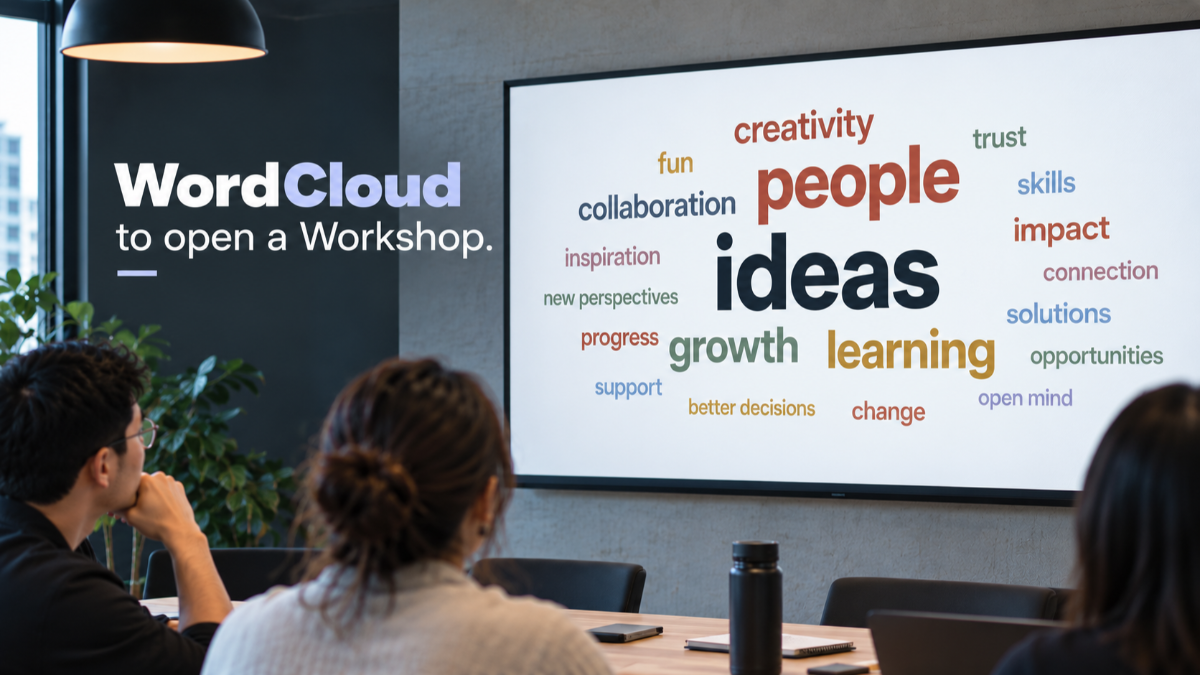 Word Cloud to open a workshop